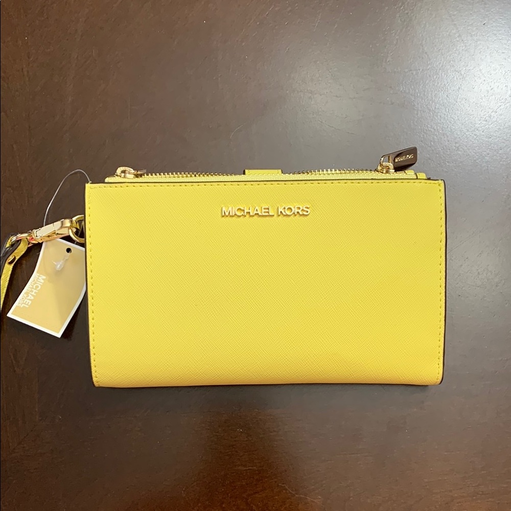 Michael Kors Sunny Yellow Clutch Wallet